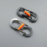 Aluminum S-Biner Carabiner Keychain Clip Spring Hook 1–2PCS