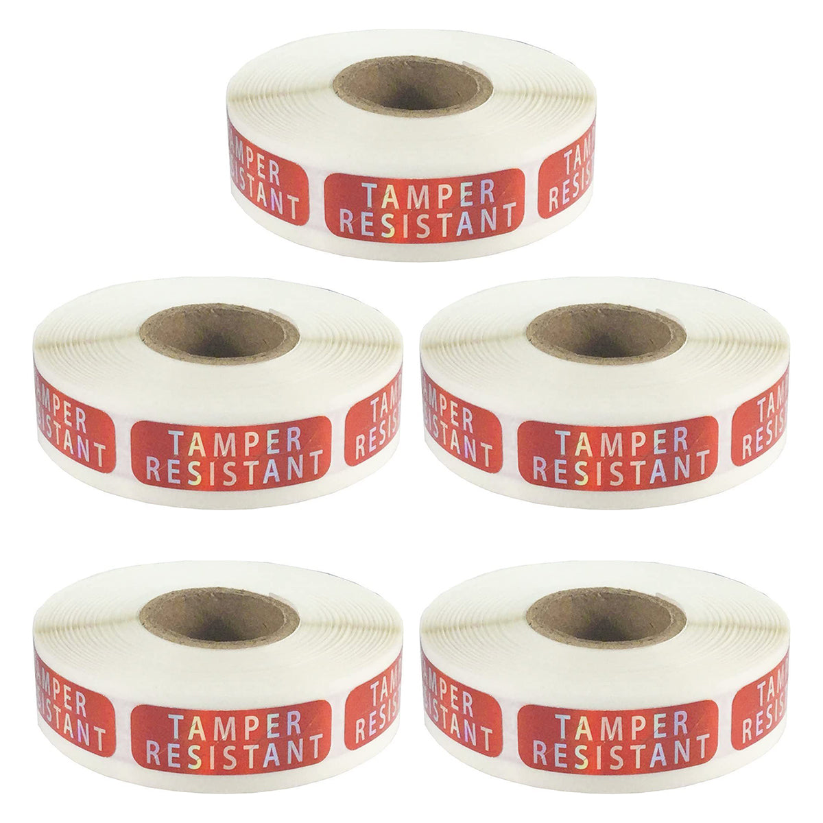 5 Rolls Tamper Proof Laser Security Labels Self Adhesive Sealing Stickers