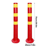 Plastic Safety Traffic Cones Impact Resistant Road Warning 2PCS