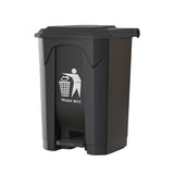100L Pedal Trash Can with Lid Large Capacity Durable