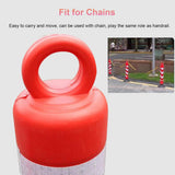 2PCS Reflective Warning Post with Detachable Rubber Base Safety Guide