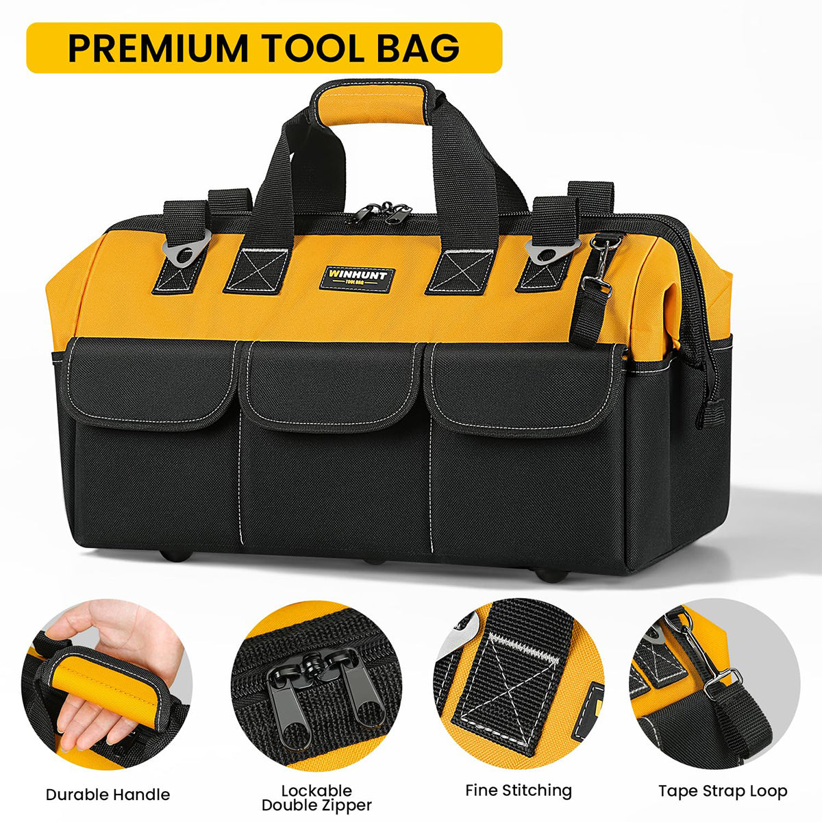 Large Capacity Handheld Tool Bag 50cm Wear Resistant Portable Work Tote