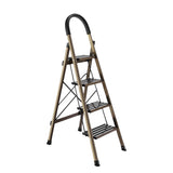 4 Step Folding Ladder Anti-Slip 150KG Load Capacity Space Saving