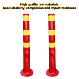 Plastic Safety Traffic Cones Impact Resistant Road Warning 2PCS