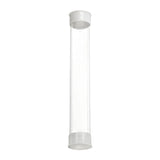 Transparent PC Packaging Tube with Lid Plastic Storage Tube 20PCS