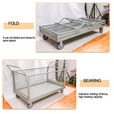 Folding Fence Vehicle Metal Mesh Cart for Warehouse Transport