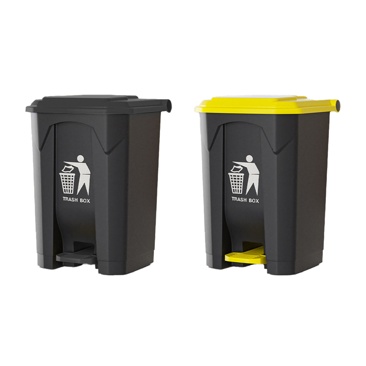 100L Pedal Trash Can with Lid Large Capacity Durable
