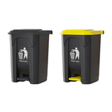 100L Pedal Trash Can with Lid Large Capacity Durable