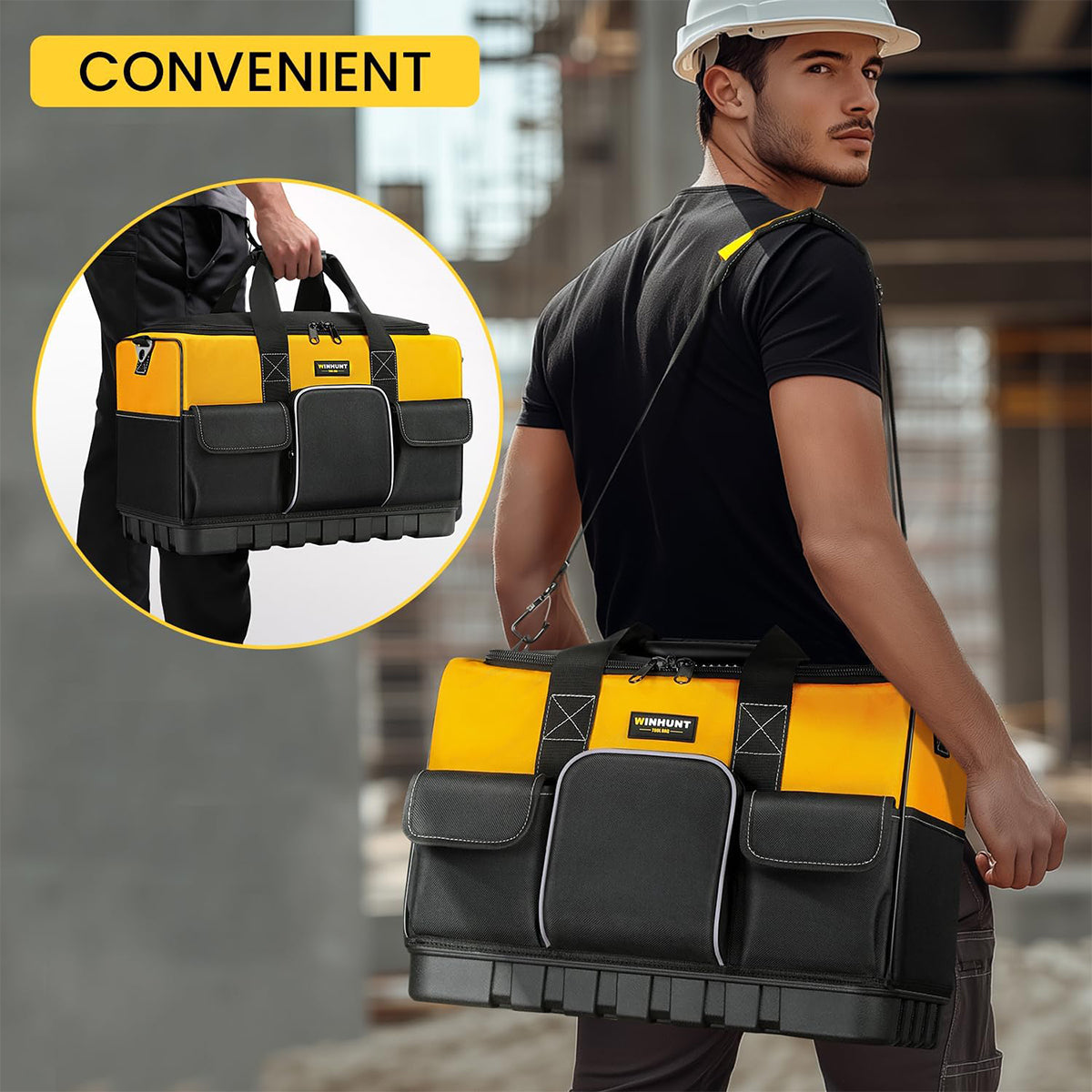 Large Capacity Tool Bag Portable Work Tool Organiser Oxford Fabric