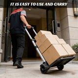 Portable Folding Hand Truck Cart Adjustable Handle 40kg Load