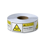 Overweight Warning Label Sticker Roll 500pcs Shipping Alert