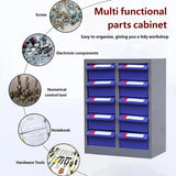 10 Drawer Parts Storage Cabinet Metal Frame Organizer 32x22x28cm