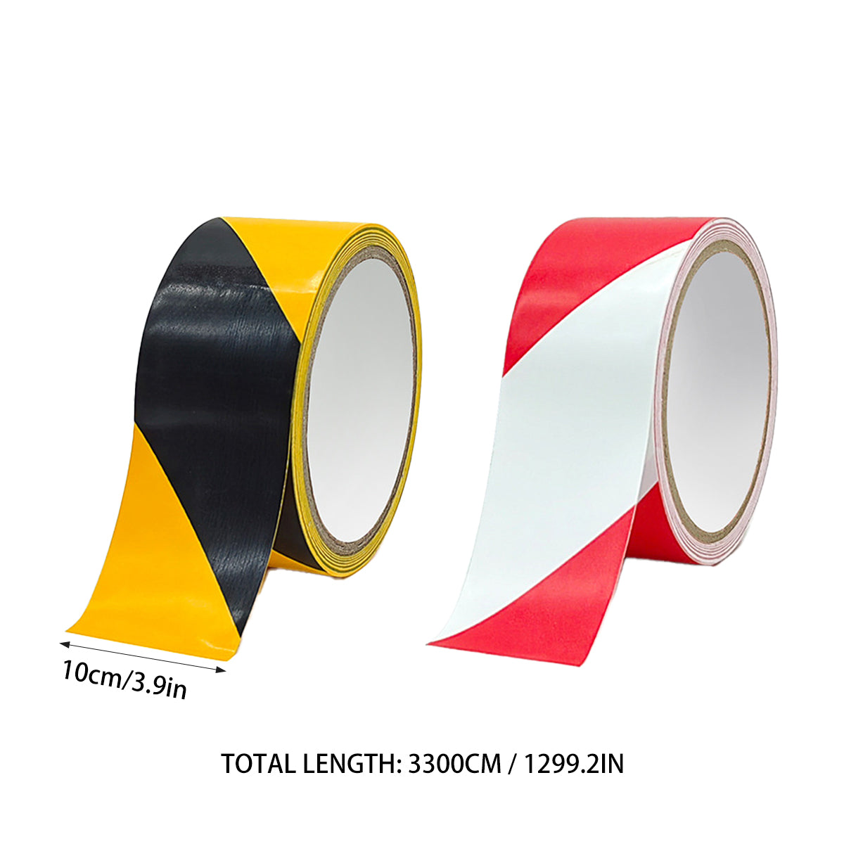 PVC Warning Tape Black Yellow Floor Safety Marking Tape