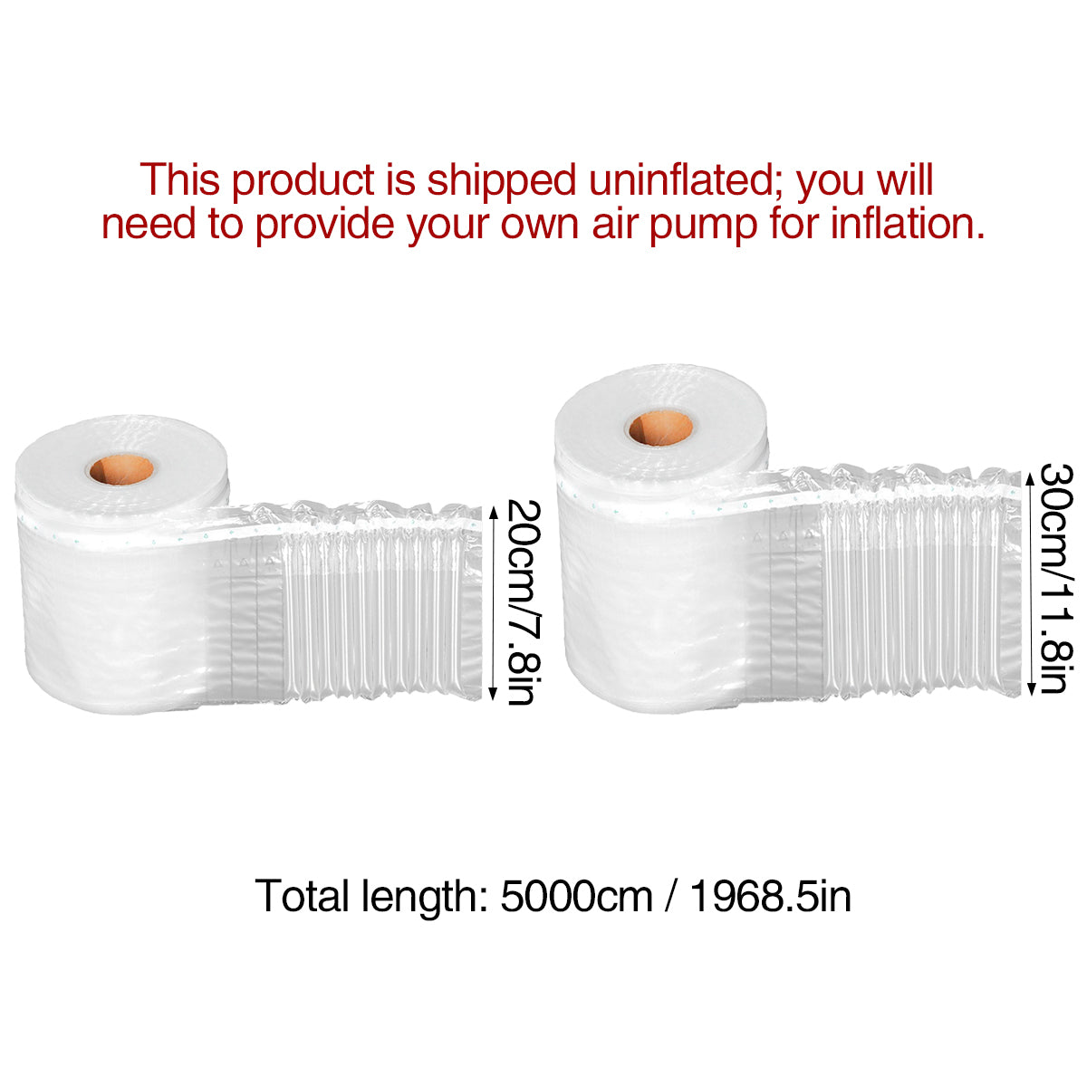 Thickened Bubble Column Shockproof Protective Packaging Roll Clear