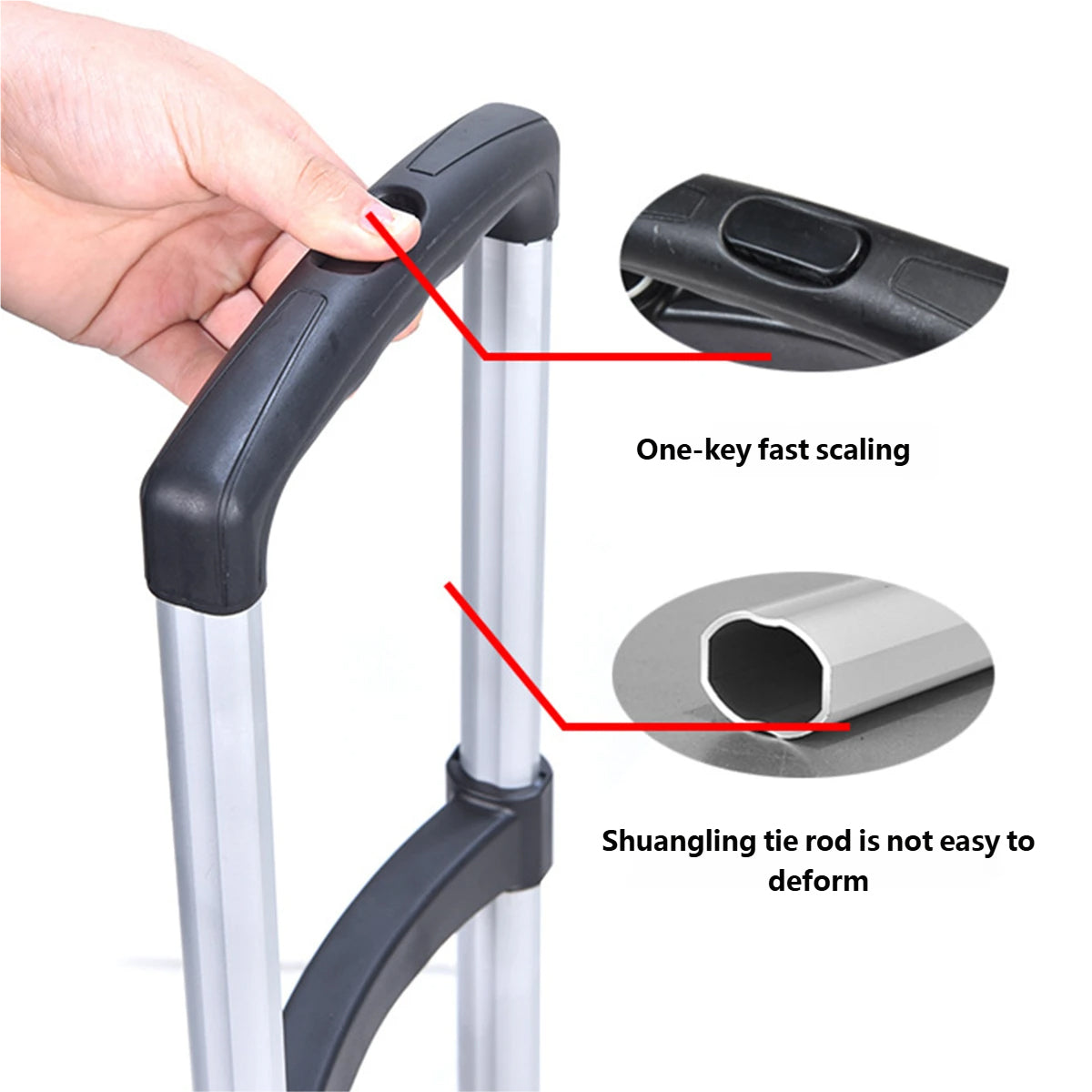 Folding Hand Truck Cart Portable Aluminium Large Capacity