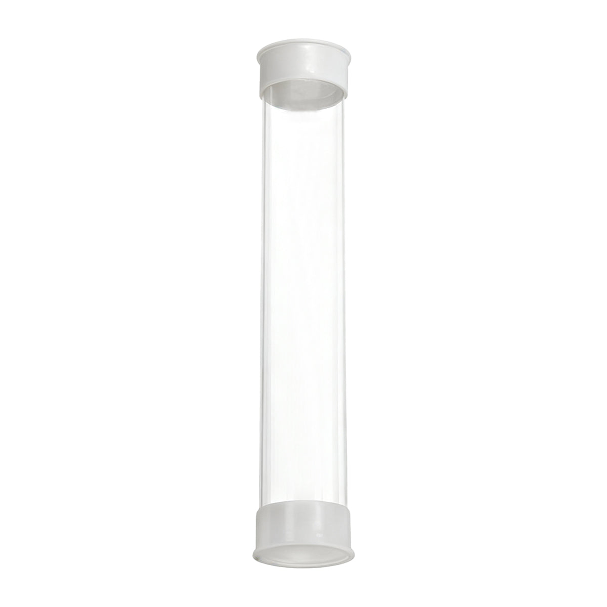 Transparent PC Packaging Tube with Lid Plastic Storage Tube 20PCS