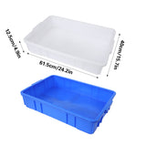 Rectangular Hardware Tool Storage Box Large Capacity PE Organizer