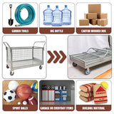 Folding Fence Vehicle Metal Mesh Cart for Warehouse Transport