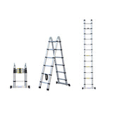 Retractable Aluminium Alloy Ladder 320/380cm Anti-Slip Pedals Stable Design