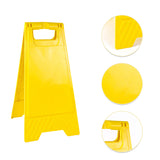 2PCS A-Frame Caution Warning Floor Signs Durable Standing Safety Sign