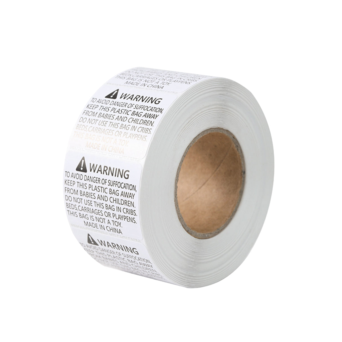 Anti-Choking Warning Labels Water-Based Adhesive 3 Size Options