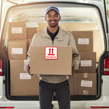 300PCS Anti-Tripping Warning Stickers 12×12cm Shipping Box This Way Up Labels