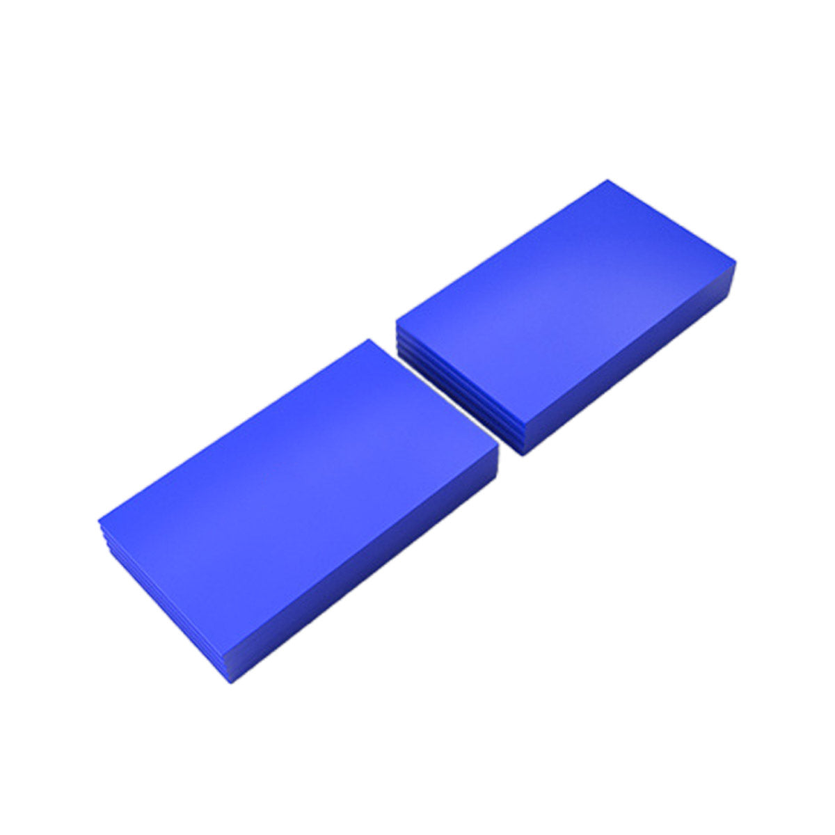 Blue steel shelving panel components