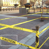 5PCS 100M Caution Warning Tape 75mm High Visibility Safety Barrier