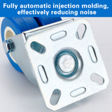 Heavy Duty Swivel Locking Casters 50mm PVC Wheels 4pcs for Warehouse Equipment