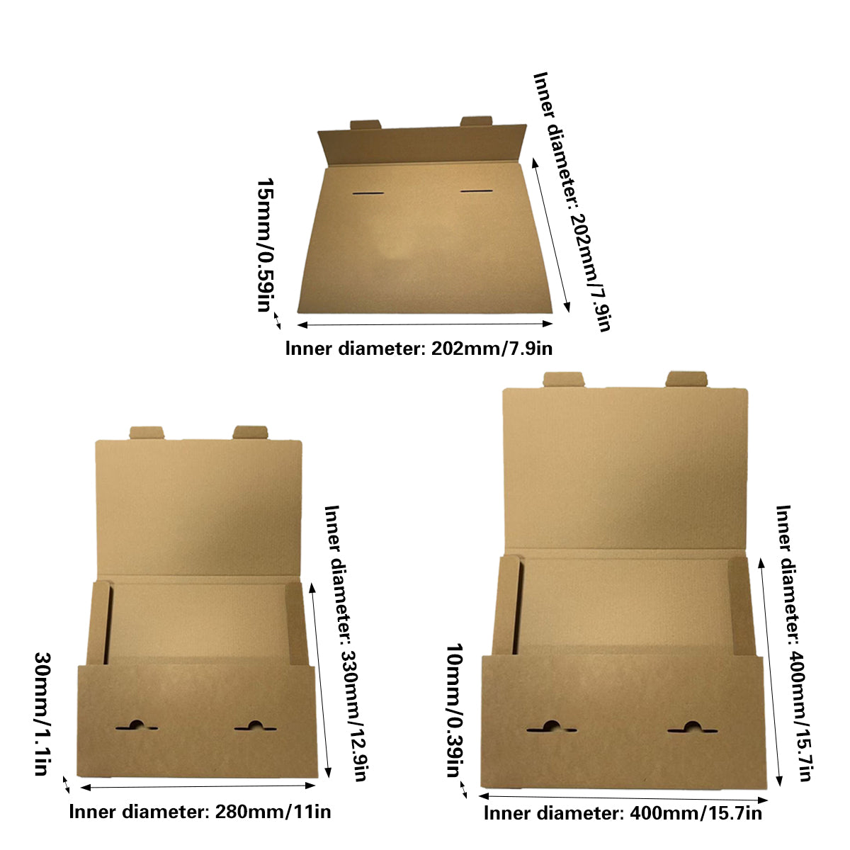 20PCS Kraft Paper Boxes Small Cardboard Gift Packaging Boxes