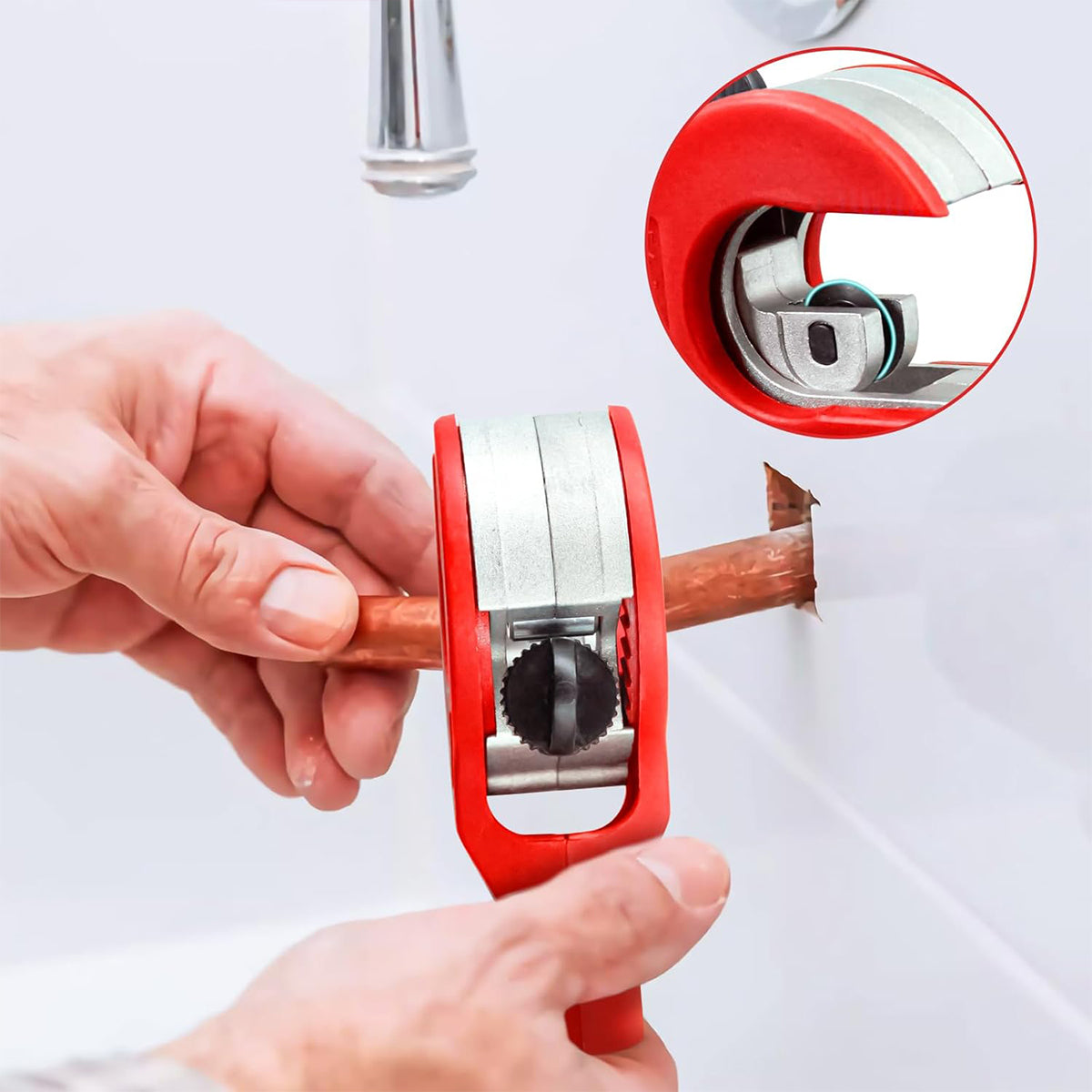 Ratchet Pipe Cutter for 8–29 mm Metal Tubes and Plumbing Repairs