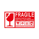 Fragile Warning Self Adhesive Shipping Stickers Red