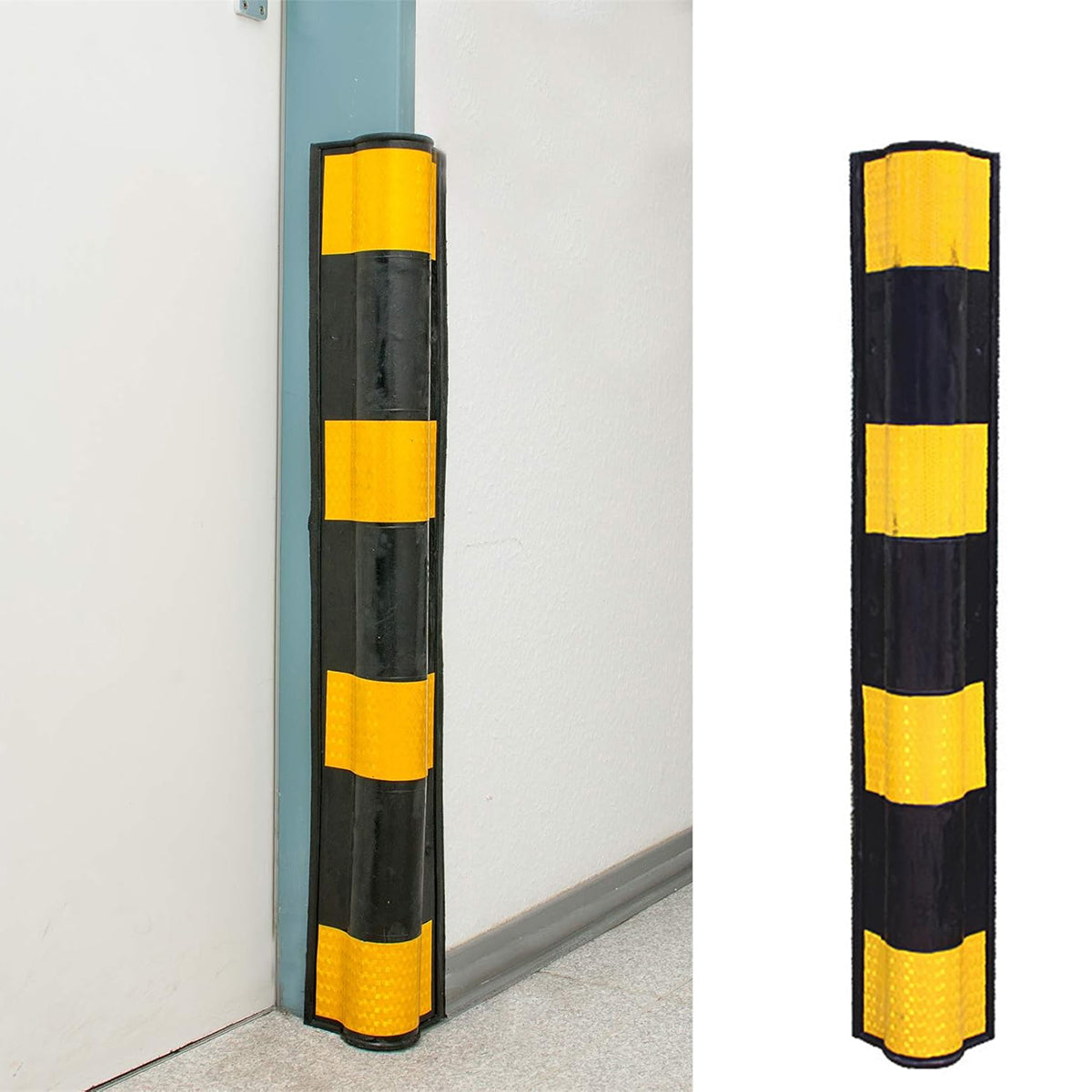 Product Title 2PCS Heavy-Duty Parking Lot Corner Protectors with Reflective Strips