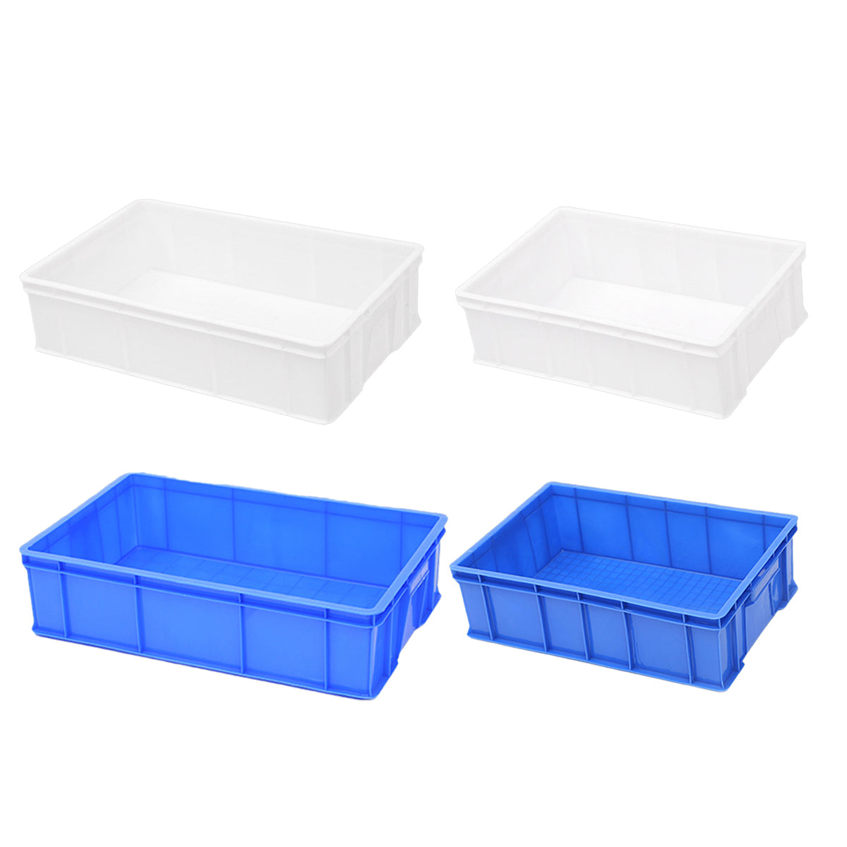 Rectangular Thickened Plastic Storage Box Durable for Warehouse Use