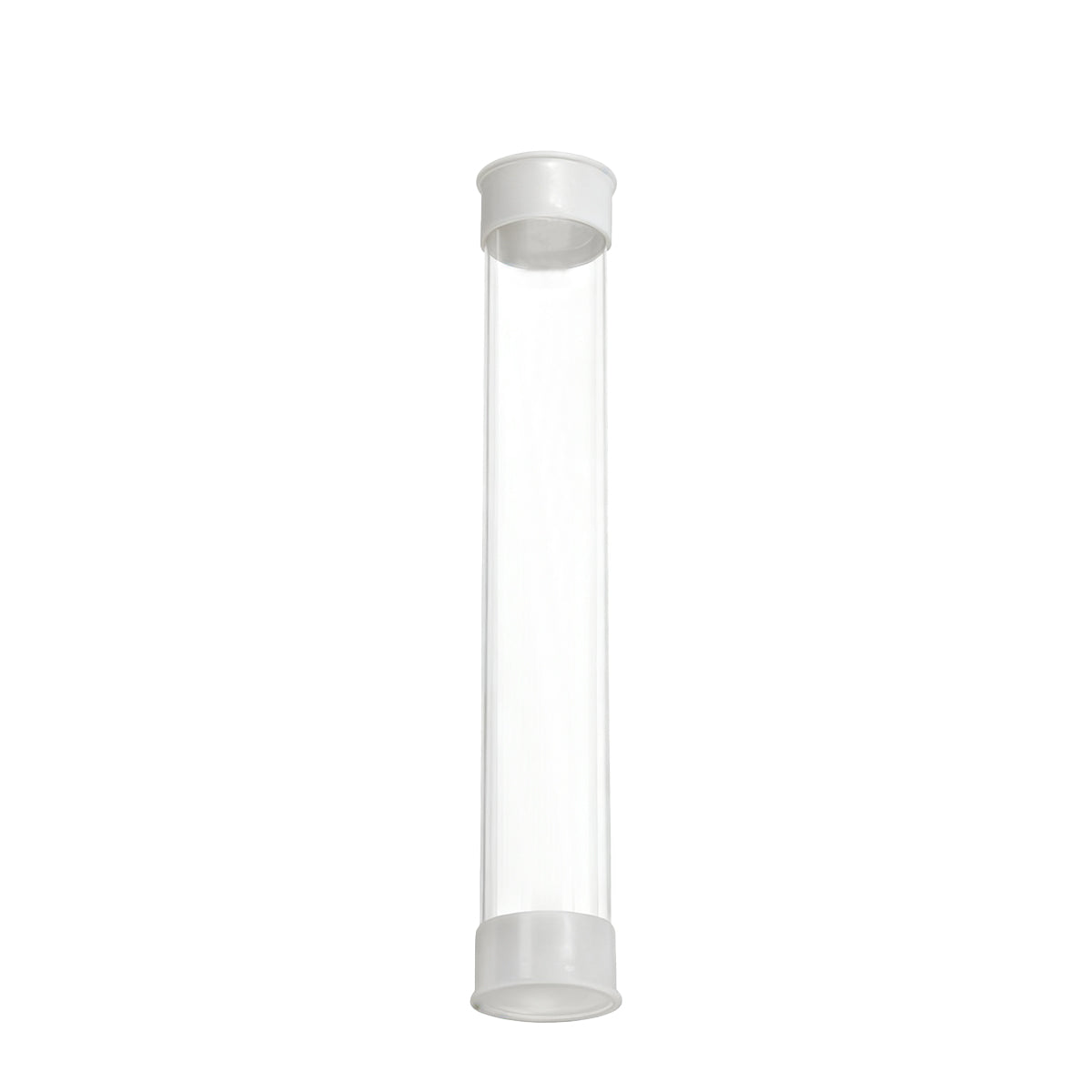 Transparent PC Packaging Tube with Lid Plastic Storage Tube 20PCS
