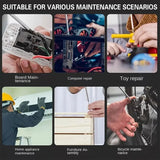 8-in-1 Multi-Angle Ratchet Screwdriver with CR-V Steel Bits