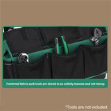 Multifunction Tool Bag 52cm Portable Large Capacity Work Tote with Hard Bottom