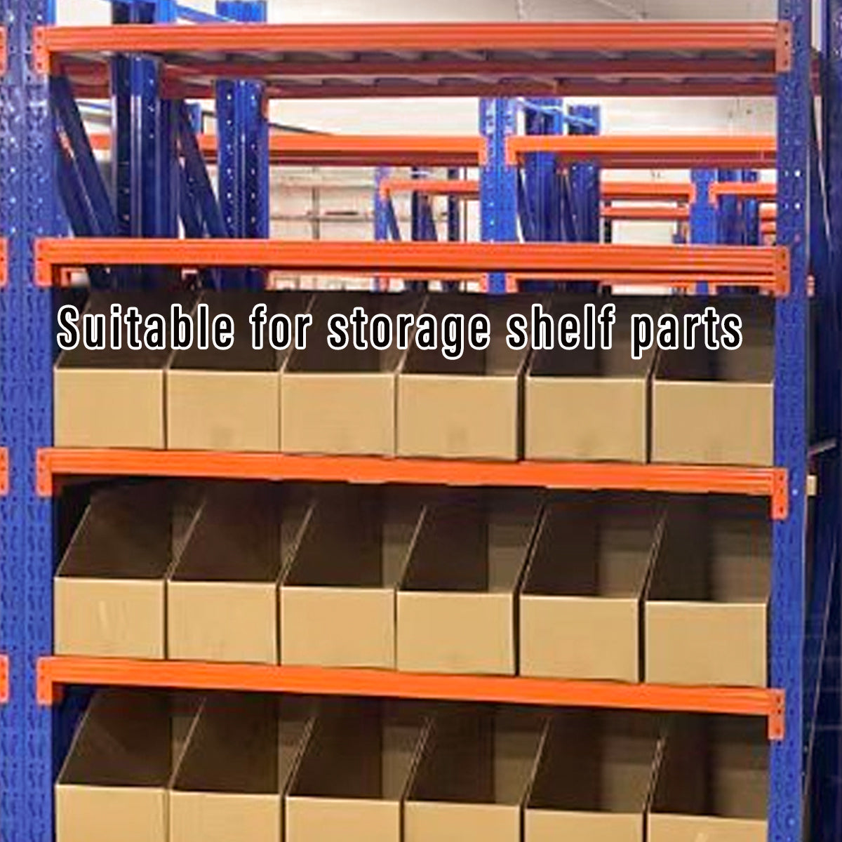 10pcs Slanted Cardboard Display Storage Boxes Organiser