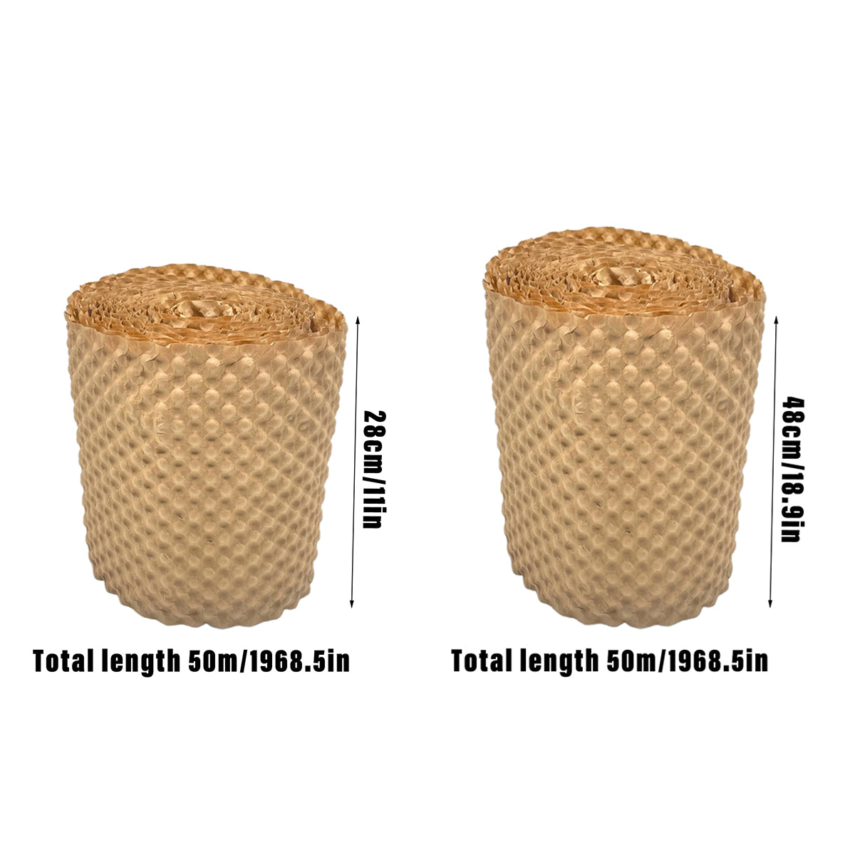 Kraft Bubble Cushion Paper Roll Shock Absorbing Packing Wrap