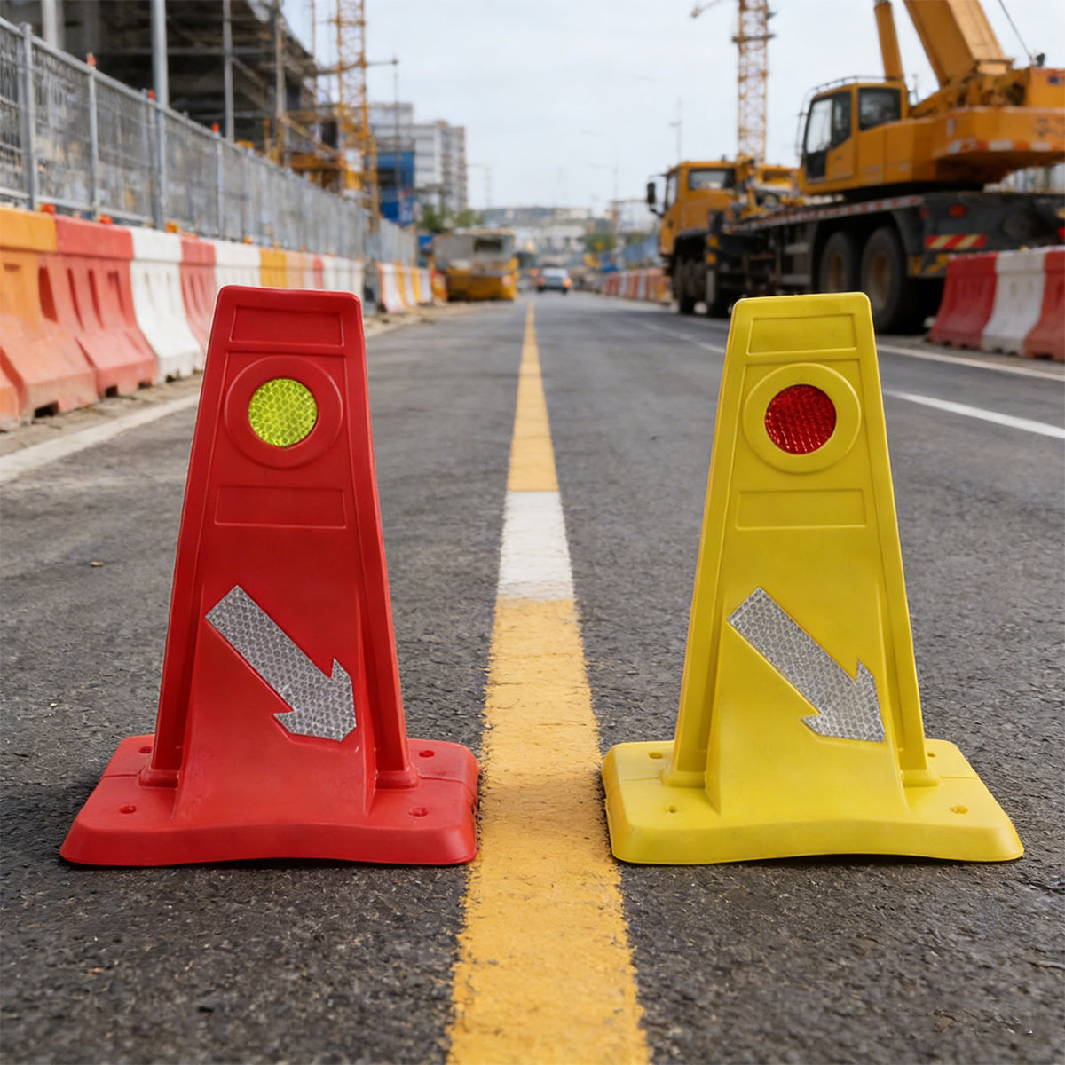 Traffic Divider Safety Cone Reflective Road Construction Warning Marker