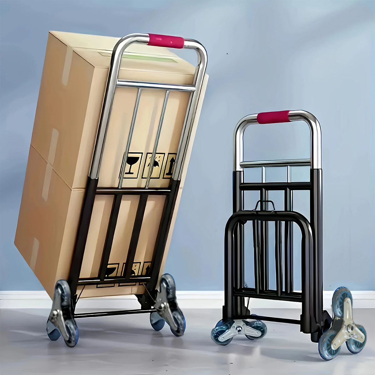 Portable Folding Hand Truck Lightweight Transport Trolley for Warehouse Use
