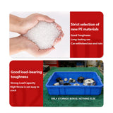 Rectangular Hardware Tool Storage Box Large Capacity PE Organizer