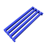 Add-on-frame blue steel shelving beams