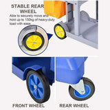 Multi-Functional Cleaning Trolley Cart with Wheels Storage Bag