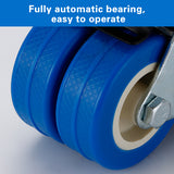 Heavy Duty Swivel Locking Casters 50mm PVC Wheels 4pcs for Warehouse Equipment