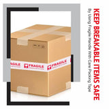 Fragile Warning Tape Handle With Care for Shipping and Packing Boxes