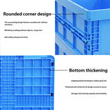 Foldable Plastic Storage Box with Rounded Corners for Workshop Garage Home