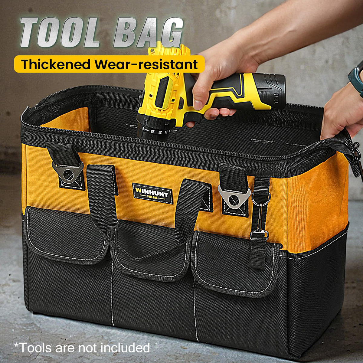 Large Capacity Handheld Tool Bag 50cm Wear Resistant Portable Work Tote
