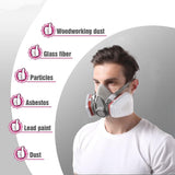 7PCS Respirator Mask Set Dual Filter Dust Protection Spray Paint