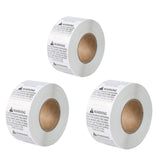 Anti-Choking Warning Labels Water-Based Adhesive 3 Size Options